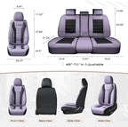 Coverado Car Seat Covers, Front Covers for Cars, Car Seat Cover Front Seats, Automotive Seat Cover, Waterproof, Leather Car Seat Cushion, Universal Interior Covers Seat Protectors for Most Cars - Image 6