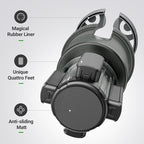 2-in-1 Car Cup Holder Expander for Phone MagSafe, Upgraded Cup Holder Phone Mount for Car with Adjustable Base, Compatible with Yeti 20/26/30 oz, Hydroflask 32/40 oz (Transparent Black) - Image 8