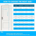 Fillis Magnetic Mosquito Net for Door, 120 x 220 cm Fiberglass Mosquito Net for Balcony Door, No Drilling Magnetic Curtain for Balcony, Living Room, Bedroom, Patio Door, Black - Image 5