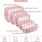 YOPCDJ 5PCS Diaper Bag Organizer Pouch Set, TSA Approved Toiletry Bag, Clear Waterproof TPU Makeup Bag Set Travel Organizer Bags for Women and Kids - Image 2