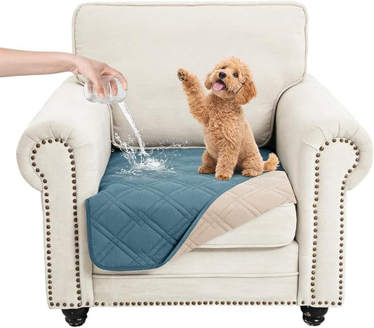 100% Waterproof Washable Dog Blanket (30"x30") | ,7-Layer Reversible Couch Covers for Dogs Met for Sofa Furniture Car Camping by Unknown