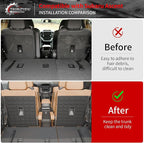 2nd Row Kick Mats for 2019-2025 2026 Subaru Ascent 7 Seats | Back Seat Cover Protector TPE All Weather Backrest Mats 2024 Ascent Accessories - Image 2