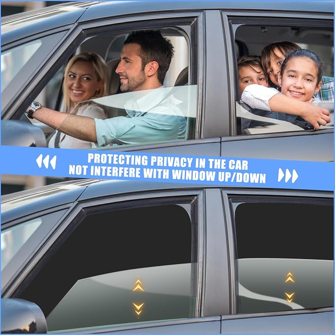 ZATOOTO Side Window Sunshade for Protecting Privacy,Magnetic Universal Fit | Black Side for Heat Absorption & Privacy,Silver Side for Sun Reflection & Cooling,Magnetic Quick, Effortless Installation - Image 4