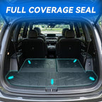 GYGY Trunk Mat and Lower Cargo Liner Set, Fit for 2027 Kia Telluride Hybrid | trunk mat & lower grooved mat (hybrid)All Weather Waterproof TPE Underfloor Storage Tray Cover - Image 3