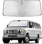 Autovir Windshield Sun Shade Fit for 1992-2026 Ford Econoline E-Series | Sunshade, Front Car Window Shades Sun Visor, Blocks UV Rays & Heat, Car Accessories by Autovir