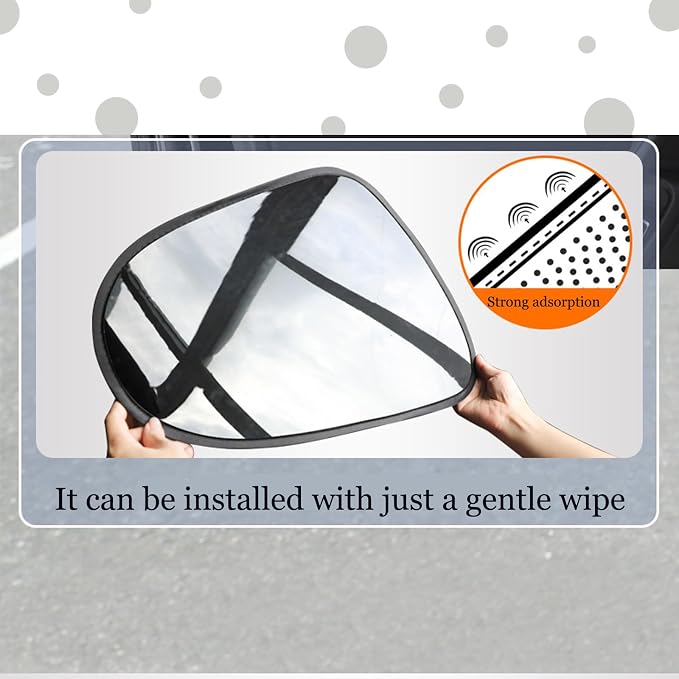 Car Window Sunshade Privacy Curtains, Car Side Window Sunshade Shade for Car Windows, 100% Light Blocking, for Breastfeeding, Napping, Changing, Camping, Side Window Baby Shade, 4 PCS - Image 5