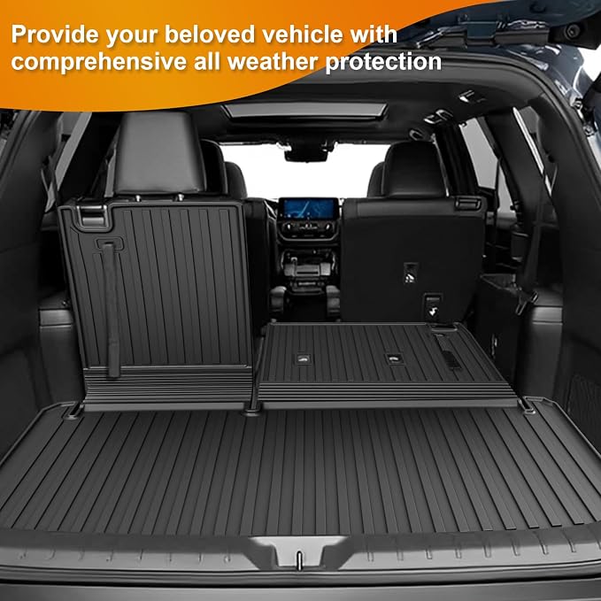 Cargo Mat Fit for Toyota Grand Highlander 2024 2025 2026 with Seat Back Mat | Not for Highlander, 2-in-1 Cargo Liner, Custom Fit, All-weather Protection, Waterproof, Easy to Clean, Heavy Duty - Image 9
