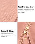 Small Clear Makeup Bag for Women, Mini Cosmetic Bag Portable Makeup Pouch Organizer with Zipper Waterproof Travel Cosmetic Case Cute Travel Toiletry Bag Car Organizer for Essentials - Image 5