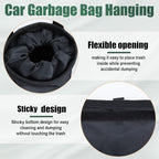 ecocstm 2 PCS Car Trash Bags, Car Accessories Washable Garbage Bag Hanging | Detachable Trash Can with Top Elastic Vent & Sticky Strap Bottom Opening, Seat Back Tash Bag for Cars,Travelling,Outdoor - Image 6