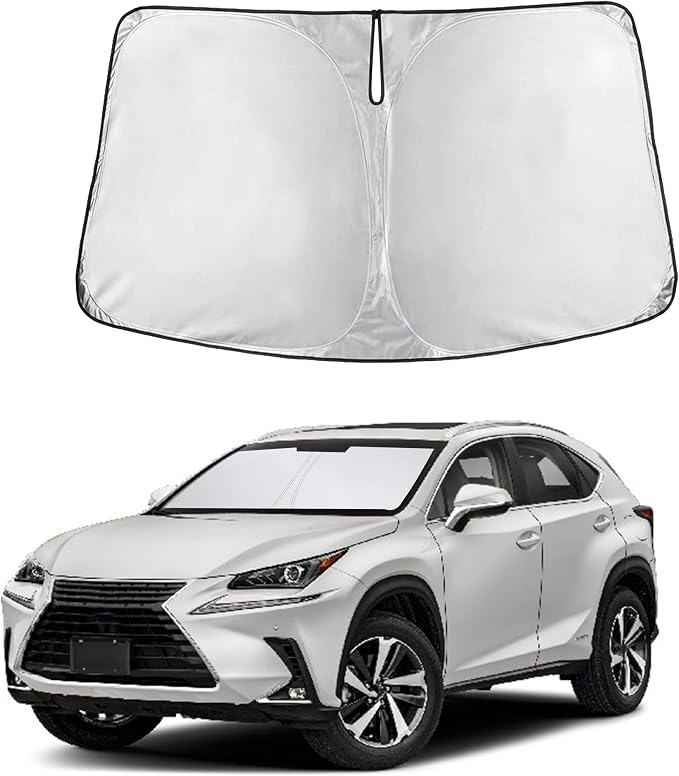 Autovir Windshield Sun Shade Fit for 2015-2019 2020 2021 Lexus Nx | Sunshade, Front Car Window Shades Sun Visor, Blocks UV Rays & Heat, Car Accessories by Autovir