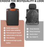 Kick Mat Back Seat Protector - Car Back Seat Cover for Kids Feet - Waterproof & Sturdy Protector for Upholstery from Dirt, Mud, Scratches and Stain (Hexy 2 pcs) - Image 9