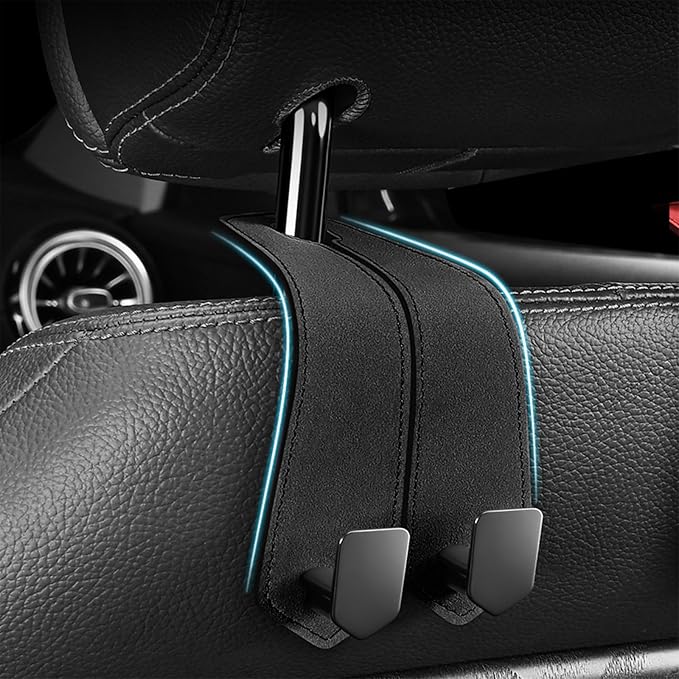 Car Seat Gap Filler, Seat Gap Organizer with Phone Holder, Car Seat Accessories, Car Organizer Fit Car SUV Truck, 2PCS Seat Gap Filler and 2 Pack Car Purse Hook - Image 2