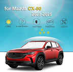 KMF 8pcs Thicken Sun Shades for Mazda CX-50 Accessories 2023-2025, Custom Full Window Sunshade Car Window Covers for Windshield Side Rear, UV Block and Blackout Privacy for Car Camping Outdoor - Image 2