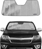 Pigenius Windshield Sunshade for Chevy/GMC Colorado/Canyon 2015-2022, Reversible Silver/Black by Pigenius
