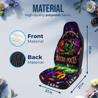 GENANY Horror Car Seat Covers Set of 2, Horror Breathable Front Seat Covers for Truck Sedan SUV, Couple Car Accessories, Horror Gift for Women Men - Image 4