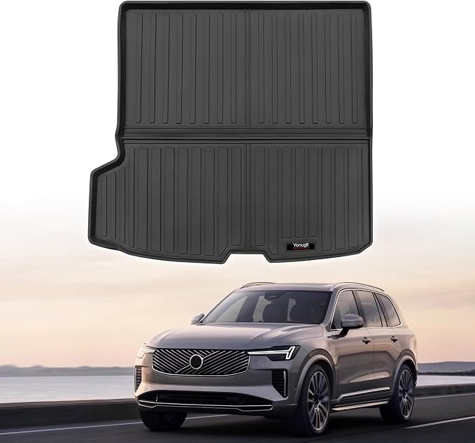 Custom for 2016-2026 Volvo XC90 Cargo Mats Trunk Liner Behind 2nd Row All Weather TPE Protection Mat Accessories (for 2016-2026 Volvo XC90) by Yonugli