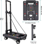 Car Seat Dolly for Airport, Yellow | CarSeat Roller Cart Wheels for Airplane,Car Seat Travel Cart Carrier with Straps,Foldable Luggage Trolley Hand Truck - Image 6