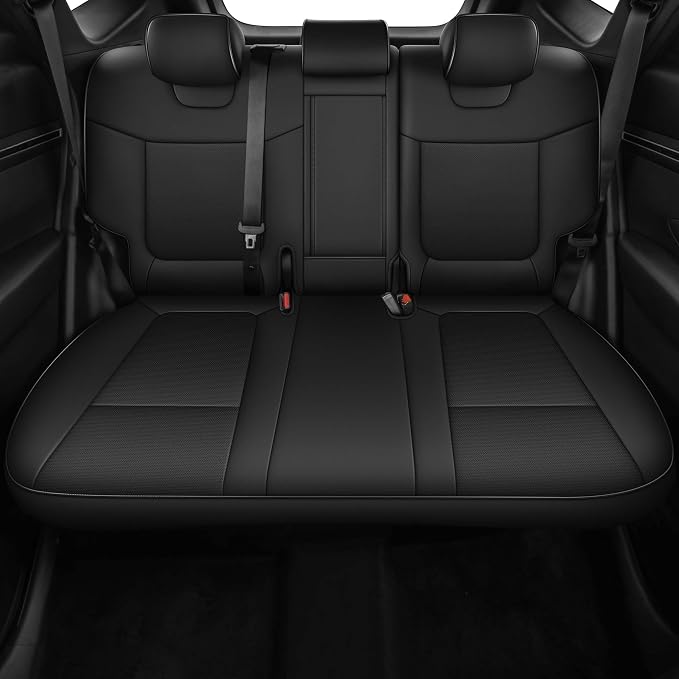 TTX LIGHTING Custom Fit Seat Covers for Hyundai Tucson 2022 2023 2024 Hybrid -Faux Leather Full Set Compatible Airbag Car Seat Protector Black（Just for Hybrid ONLY - Image 3
