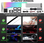 Dreamcolor Acrylic Interior Car LED Strip Light with Wireless APP, RGB 18 in 1 with 175 inches 593 LEDs Fiber Optic Ambient Lighting Kits, 16 Million Colors Sound Active Function Car Neon Lights - Image 5