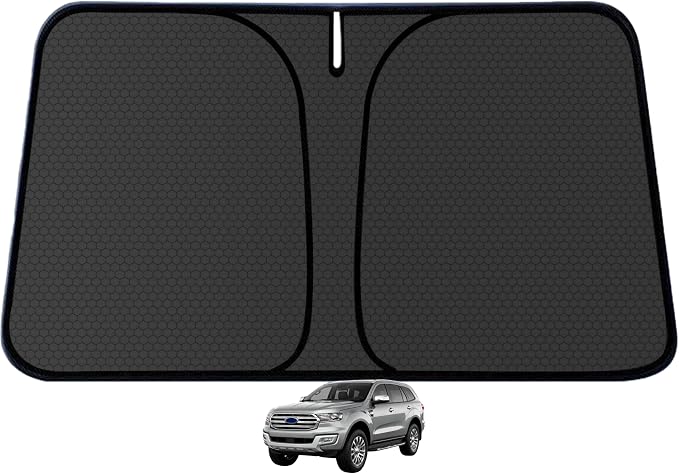 Everest Windshield Sun Shade for Ford Everest 2016-2022 Blocks UV Rays Accessories,1:1 Custom Foldable Thickened Wear-Resistant Front Window Sunshade Visor,Keeps Your Car Cooler by Achaltiza