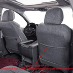 Car Seat Covers Custom Fit for 2021-2026 Toyota Sienna LE,XLE (8-Seater) Van,2nd Row Bench w/Removable Middle Seat,Breathable UV-Resistant Polyester Seat Protector (Full Set,Gray) - Image 8