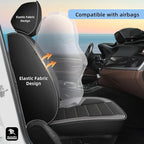 Car Seat Covers Fit for Mazda Mazda 6 2010-2021 Front Set | Faux Leather Waterproof Automotive Seat Protectors,Compatible with Airbags,Easy to Install,2 Seats Grey - Image 3