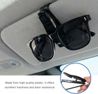 4 PCS Sunglass Holder for Car Sun Visor, Vehicle Interior Visor Eyeglasses Hanger with Sponge Pad, One-Handed Operation Sun Shade Glasses Organizer for Car SUV Truck - Image 3