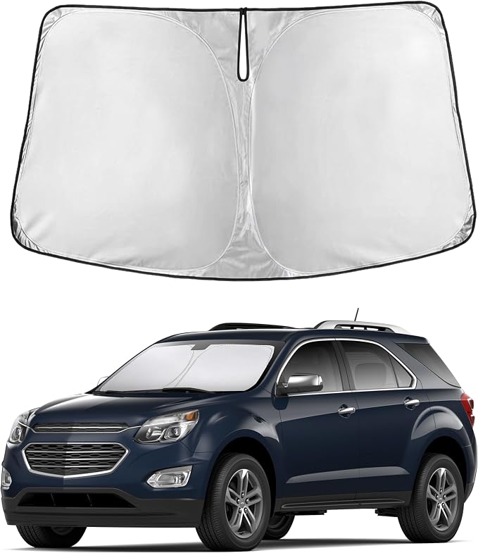 EcoNour Windshield Sunshade Compatible for Chevrolet Equinox 2010-2016 2017 | Sun Visor for Front Windshield & Window Sun Shade Cover, UV Heat Blocker & Protector, Car Accessories by EcoNour