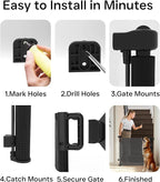 200 Inch Extra Wide Retractable Baby Gate,Mesh Baby Gate or Mesh Dog Gate,34" Tall,Child Safety Gate for Doorways, Stairs, Hallways, Indoor or Outdoor - Image 8