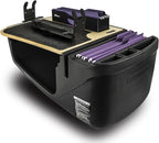 AutoExec AE-FMEF-PI-PS-11M Efficiency FileMaster Car Desk for Your Vehicle Workstation and Mobile Office, Natural with 400 watt Power Inverter and Printer Stand | Vehicle Workstation, Mobile Office, 400 Watt Power Inverter, Printer Stand by AutoExec