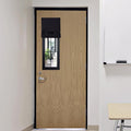 RYB HOME Classroom Door Window Cover Lockdown Shades Blackout, No Drill | Privacy Sidelight Glass Door School Office Blinds, Room Darkening Blocks Views, Portable Curtains, W12 x L30, Black, 1 Panel by RYBHOME