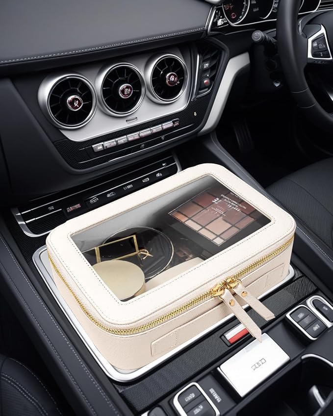 Clear American Mahjong Tile Bag, Travel Makeup Bag Cosmetic Organizer Case Waterproof Skincare Toiletry Bag with Zipper Portable Make Up Pouch Compact Car Organizer Bag for Essentials - Image 3