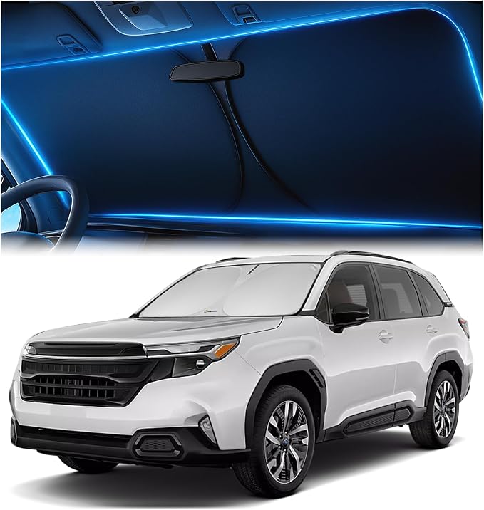 Magnelex Windshield Sun Shade for Subaru Forester 2019-2023, 2024, 2025, 2026, Foldable Car Window Sunshade, Heat & UV Visor Cover, Reflective Front Shades Accessories by Magnelex