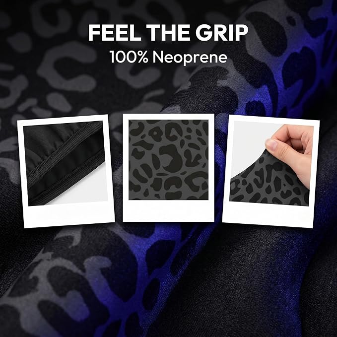Black Leopard Print Steering Wheel Cover14-15In + 2 Pieces Car Coasters | Anti-Slip Breathable Cheetah Animal Print Car Wheel Cover Accessories for Women,Universal - Image 5