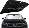 Windshield Sun Shade for Benz C-Class 2014-2026 with 360° Rotating Shaft | Custom Fit Umbrella Sunshade for UV Blocking, Interior Heat Protection, Easy Storage, UPF 50+ Cool Windshield Cover by Lonyaqui