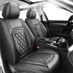 Fit Land Cruiser Premium Leather Car Seat Covers for Toyota Land Cruiser 2000-2025 2026 - Waterproof，Breathable，All-Weather Seat Cushion Protecto & Airbag Compatible, 2 Front Seat Black by Unknown