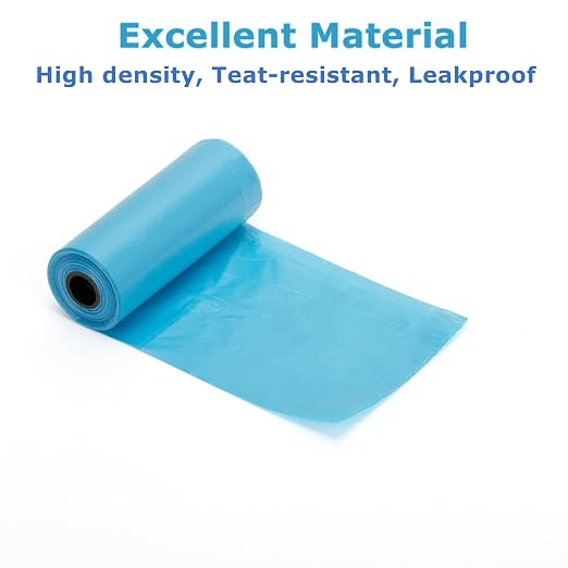 Ginsco 0.8 Gallons Disposable Trash Bags for Mini Car Trash Can, Portable Small Car Garbage Bags, Cars Accessories, Mini Trash Bags, Plastic Trash Bag for Cars/Home/Office (4 Rolls/60 Counts) Blue - Image 2