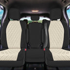 FH Group Custom Fit Car Seat Covers Specifically Made for Toyota Sienna 2011-2020, Car Seat Cover 2nd Row Set, 8 Seater Automotive Seat Covers in Beige Neoprene, Waterproof and Washable Seat Covers - Image 4
