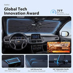 2026 Upgraded Windshield Sun Shade Umbrella for Chevrolet Colorado [Precision Custom Fit, Superior UV & Heat Block] Cooling Tech Fabric, Durable Foldable with Storage Bag, Fits 2004-2012, 2015-2026 - Image 5