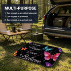 Car Trunk Mat for SUV, 31"x47" Cute Faith Butterfly Cargo Liner Protector | All Weather Universal Cargo Liners for Dogs, Car Accessory for SUVs/Sedan/Wagons, Durable Non-Slip Washable Rear Cargo Mat - Image 5