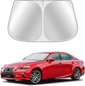 Custom Fit Windshield Sun Shade for Le-xus is Sedan IS350 IS300 IS250 IS200t 2014-2020 - Full Coverage, 210T Reflective Fabric, Double-Layer Design - Keeps Car Cool, Easy to Install and Store by Toluoma