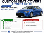 redblue Custom Fit Toyota Corolla Seat Covers for 2020-2022 L/LE | Black and Gray leather Seat Covers Full Set, Fit 2020 2021 2022 corolla L LE, Front and Rear Car Seat Cover - Image 8