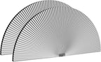 Myshade Arch Window Shades Half Circle Blackout Cellular Shades Cordless No Drill Blinds for Windows Half Moon Honeycomb Fabric No Tools Room Darkening Shades Easy Install (2PCS White 72" W X 36" H) by MYSHADE