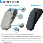 Yuoyar 2 Packs Magnetic Sunglass Holder for Car Visor (Grey) | Magnetic Interior Car Accessories - Image 2
