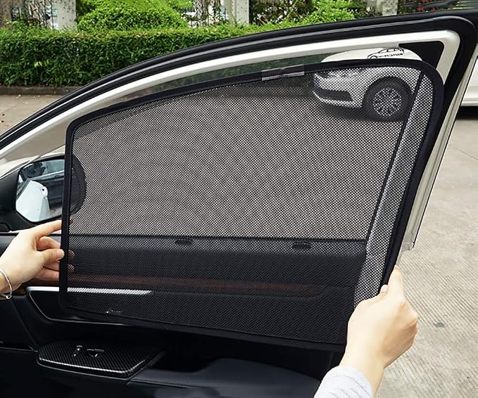 Bwen Car Sun Shade Fit for Honda CRV 2017-2022, Magnetic Side Window Shades for CRV, Custom Fit Car Shades for Side Window for Blocks UV Rays Sun Protection for Camping, 4 pcs,Black - Image 2
