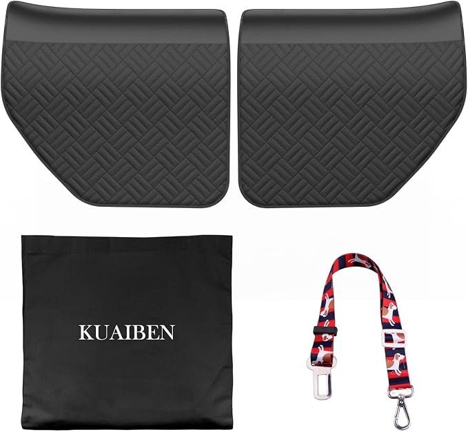 Car Door Protector for Dogs - Heavy Duty Thick Oxford Covers for Car Back Door Protect for Pet Scratching(L) - Image 6
