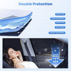 Canvcle Window Shades for 2015-2024 Nissan Murano Accessories Windshield Sun Shade Side Rear Window Covers Sunshade Sun Visor Shield Privacy Protection for Camping Keep Vehicle Cool Black 8PCS - Image 4