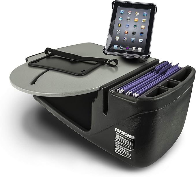 AutoExec AE-RMCD-TAB-GT Roadmaster Car Desk for Your Vehicle Workstation and Mobile Office, with Tablet Mount | Vehicle Workstation, Mobile Office, Tablet Mount by AutoExec