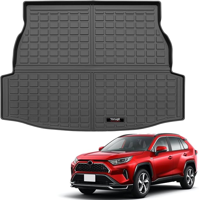 Custom for 2019-2025 Toyota RAV4 Cargo Mats Trunk Liner All Weather TPE Protection Mat Accessories (for 2019-2025 Toyota RAV4) by Yonugli