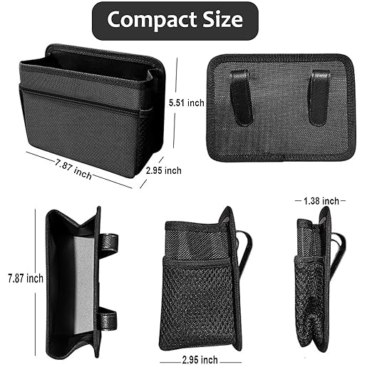 Accmor Collapsible Car Trash Can, Vehicle Garbage Organizer Holder Bin with One Roll Trash Bag, Waterproof Hanging Mini Auto Dustbin Accessories Storage Container for Vans, SUVs - Image 6